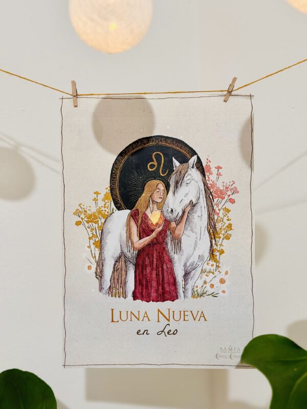Guía + Lámina Luna Nueva en Leo