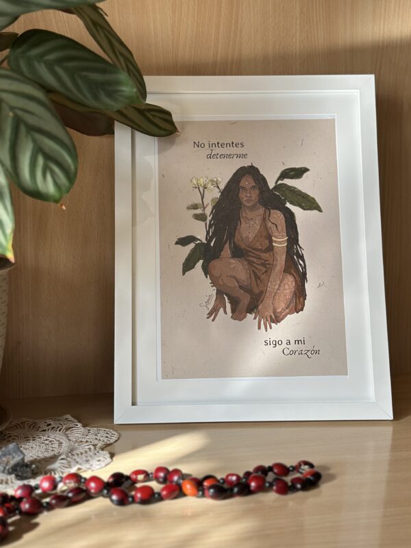 Cuadro 28,5 × 38 cm (lámina español/italiano/inglés + marco madera)/Stampa A4 con cornice in legno