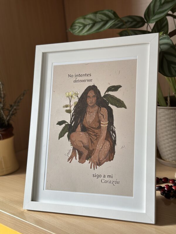 Cuadro 28,5 × 38 cm (lámina español/italiano/inglés + marco madera)/Stampa A4 con cornice in legno