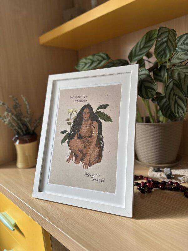 Cuadro 28,5 × 38 cm (lámina español/italiano/inglés + marco madera)/Stampa A4 con cornice in legno