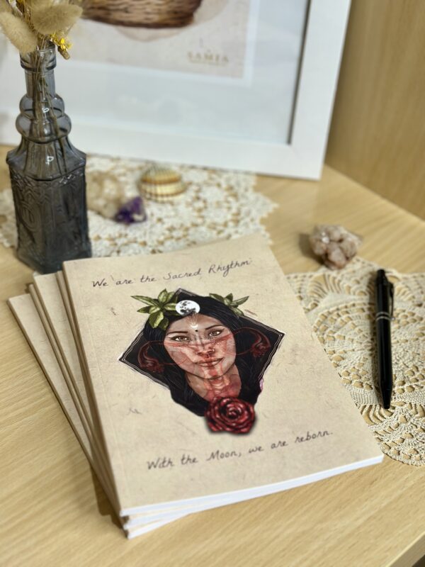 Cuaderno Mujer Lunar 38 hojas lisas/A5