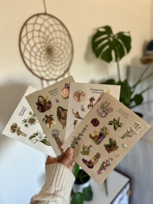 Kit 4 Planchas de Stickers/Pack 4 Fogli adesivi Illustrati