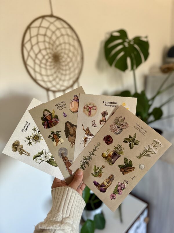 Kit 4 Planchas de Stickers/Pack 4 Fogli adesivi Illustrati