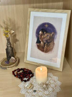 Cuadro 28,5 × 38 cm (lámina español/italiano/inglés + marco madera)/Stampa A4 con cornice in legno