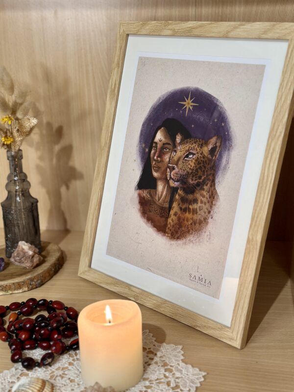 Cuadro 28,5 × 38 cm (lámina español/italiano/inglés + marco madera)/Stampa A4 con cornice in legno