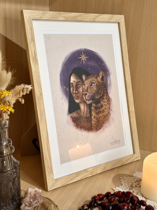 Cuadro 28,5 × 38 cm (lámina español/italiano/inglés + marco madera)/Stampa A4 con cornice in legno