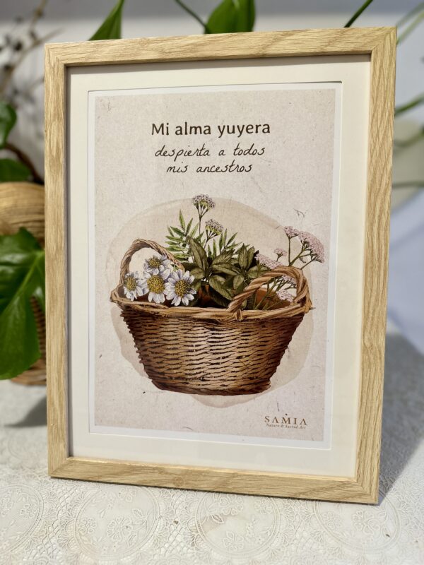 Cuadro 28,5 × 38 cm (lámina español/italiano/inglés + marco madera)/Stampa A4 con cornice in legno