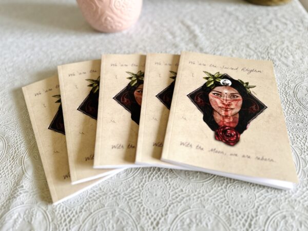 Cuaderno A5 ilustración original en la tapa · edición con pequeña imperfección