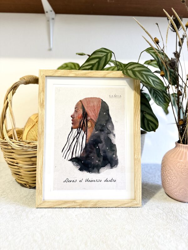 IMG_4469 Cuadro 28,5 × 38 cm (lámina español/italiano/inglés + marco madera)/Stampa A4 con cornice in legno