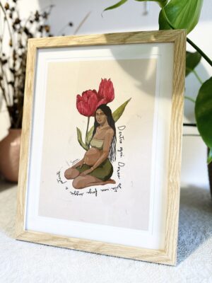 IMG_4479 Cuadro 28,5 × 38 cm (lámina español/italiano/inglés + marco madera)/Stampa A4 con cornice in legno