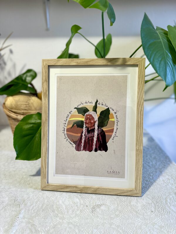 IMG_4495 Cuadro 28,5 × 38 cm (lámina español/italiano/inglés + marco madera)/Stampa A4 con cornice in legno