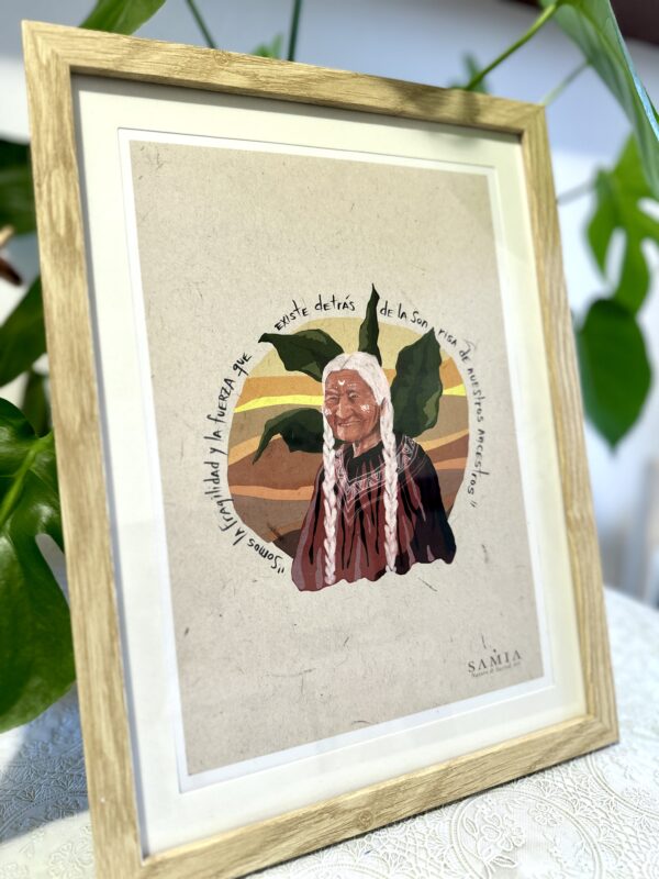 IMG_4496 Cuadro 28,5 × 38 cm (lámina español/italiano/inglés + marco madera)/Stampa A4 con cornice in legno