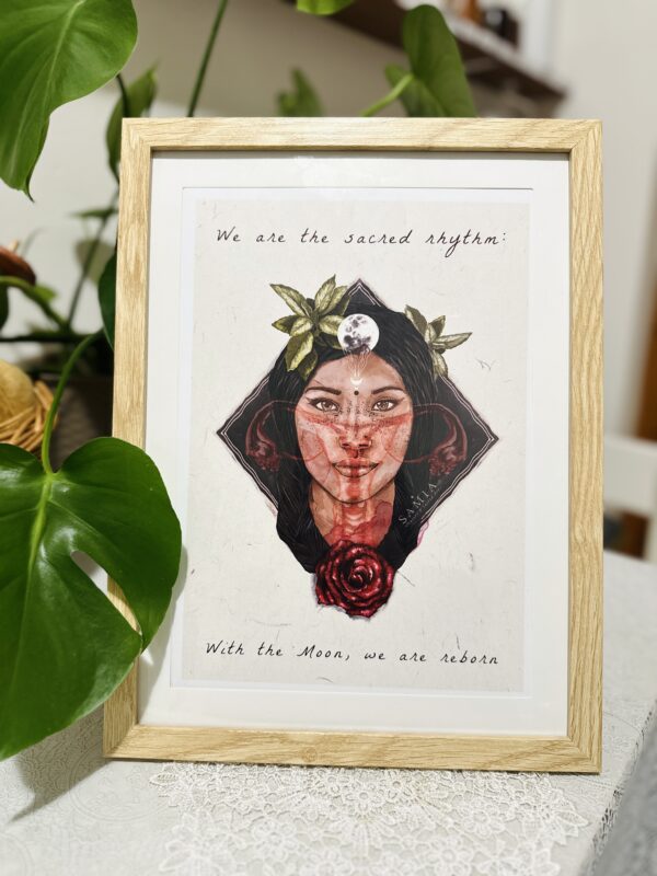 Cuadro 28,5 × 38 cm (lámina español/italiano/inglés + marco madera)/Stampa A4 con cornice in legno