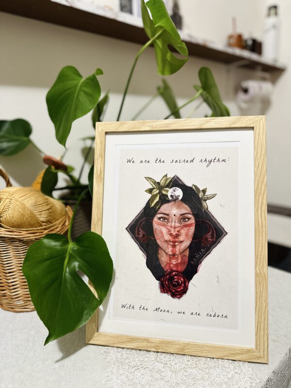 Cuadro 28,5 × 38 cm (lámina español/italiano/inglés + marco madera)/Stampa A4 con cornice in legno