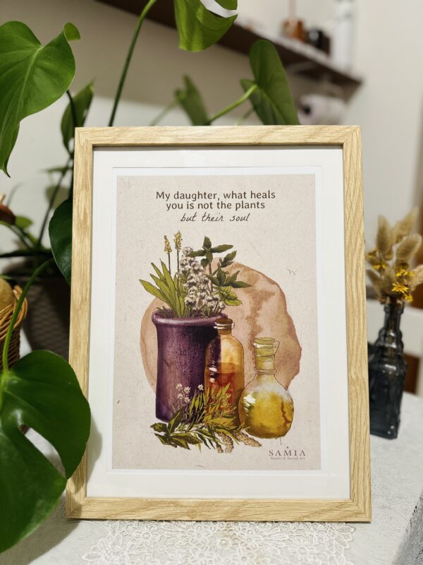 Cuadro 28,5 × 38 cm (lámina español/italiano/inglés + marco madera)/Stampa A4 con cornice in legno