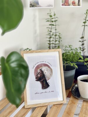 Cuadro 28,5 × 38 cm (lámina español/italiano/inglés  + marco madera)/Stampa A4 con cornice in legno