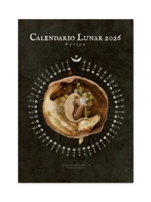Calendario Lunar 2026 imprimible A4/A3 (adaptado según tu país)
