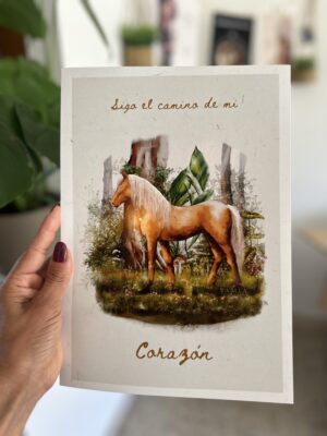 Lámina impresa A4- Sigo a mi Corazón (español/italiano/inglés)